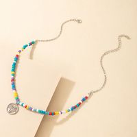 New Style Bohemian Fashion Colorful Rice Bead Women's Necklace main image 5