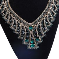 Fashion Full Of Diamonds Alloy Long Tassel Necklace main image 4