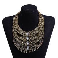 Fashion Hollow Beads Tassel Multi-layer Necklace main image 1