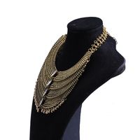 Fashion Hollow Beads Tassel Multi-layer Necklace main image 3