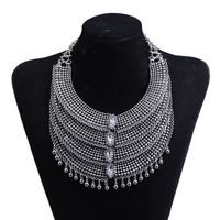 Fashion Hollow Beads Tassel Multi-layer Necklace main image 6