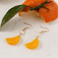 Creative Simple Resin Orange Earrings Wholesale main image 4