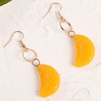 Creative Simple Resin Orange Earrings Wholesale main image 5