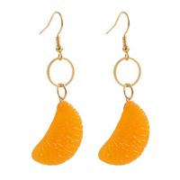 Creative Simple Resin Orange Earrings Wholesale main image 6
