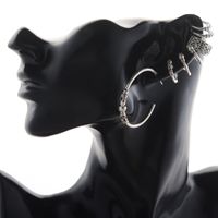 Bohemian Style Retro C-shape Alloy Plating Earrings Seven-piece Set main image 4