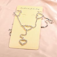 Fashion Style Sexy Rhinestone Love Waist Chain main image 4