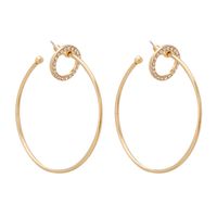 Boucles D&#39;oreilles En Diamant En Alliage De Mode En Gros main image 2