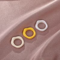 Fashion Color Geometric Resin Ring Wholesale main image 4