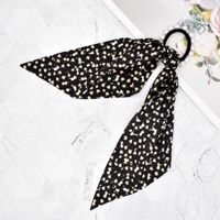 Korean Style Fabric Small Floral Pearl Streamer Hair Scrunchies main image 6