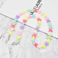 Pearl Candy Color Butterfly Star Heart-shape Lanyard Glasses Chain main image 4