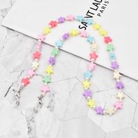 Pearl Candy Color Butterfly Star Heart-shape Lanyard Glasses Chain main image 5