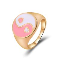 Fashion Geometric Alloy Dripping Oil Multicolor Ring Wholesale sku image 2