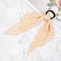Korean Style Fabric Small Floral Pearl Streamer Hair Scrunchies sku image 7