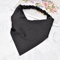 Simple Fashion Retro Satin Pure Color Triangle Headband sku image 1