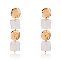 Fashion Style New Square Pearl Long Tassel Square Pearl Earrings main image 6