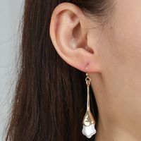 Mode Einfachen Stil Fünfzackigen Stern Perlen Ohrringe main image 4