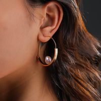 Pendientes Redondos Simples De Perlas De Agua Dulce Naturales De Nuevo Estilo De Moda main image 4