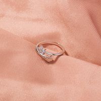 Korea Simple Fashion Five-pointed Star Zircon Opening Ring main image 6