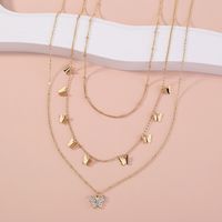 Vintage Jewelry Metal Clavicle Chain Butterfly Multi-layer Necklace main image 5