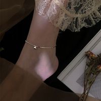 S925 Silber Glück Koreanische Einfache Sexy Wilde Fußkette main image 1