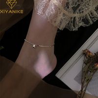 S925 Silber Glück Koreanische Einfache Sexy Wilde Fußkette sku image 1