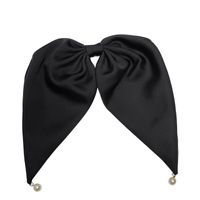 Korea Fashion Bowknot Ribbon Pearl Spring Clip sku image 1