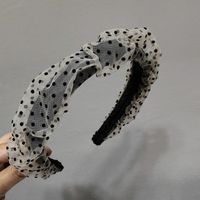 Polka Dot Lace Mesh Schwamm Stirnband Im Koreanischen Modestil sku image 2