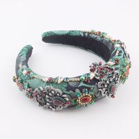 Fashion Diamond Colored Geometric Pattern Sponge Headband sku image 1