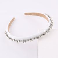 Korean Fabric Inlaid With Rhinestones Thin Headband sku image 5