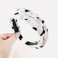 Korean Chiffon Polka Dots Headband Wholesale sku image 1