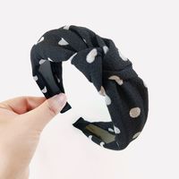 Korean Chiffon Polka Dots Headband Wholesale sku image 2