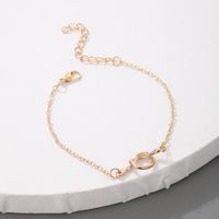 Simple Geometric Fashion Knotted Alloy Anklet main image 5