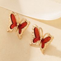 Korean Fashion Creative New Dripping Butterfly Earrings main image 6