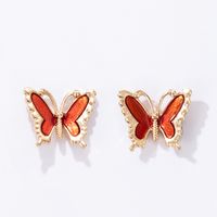 Korean Fashion Creative New Dripping Butterfly Earrings main image 7