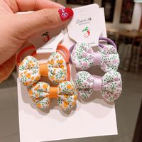 Korean Style Floral Bow Hair Rope Wholesale main image 4