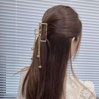 Tassel Pendant Crystal Transparent Beads Hair Clip main image 6