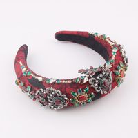 Fashion Diamond Colored Geometric Pattern Sponge Headband main image 5