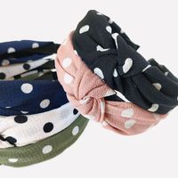 Korean Chiffon Polka Dots Headband Wholesale main image 5