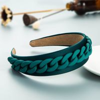 Neues Französisches Farbiges Harzkettengewebe Einfaches Stirnband Mit Breiter Krempe main image 4
