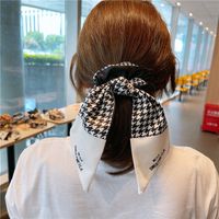 Fashion Contrast Color Smiley Face Printing Hair Scrunchies sku image 2