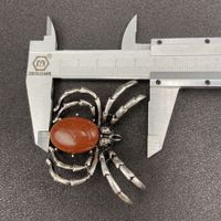 Gem Inlaid Spider Multicolor Pendant Brooch Dual-purpose Necklace Brooch Diy Accessories main image 4