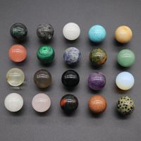 20mm Crystal Agate Semi-precious Stone Non-porous Round Ball main image 6