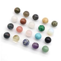 20mm Crystal Agate Semi-precious Stone Non-porous Round Ball main image 4