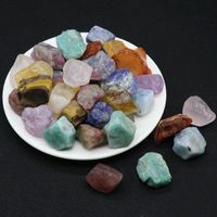 Crystal Agate Jade Raw Ore Hand Knocking Raw Stone Seven Chakra Energy Teaching Materials Wholesale main image 4