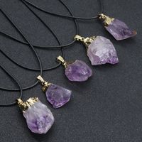 Wholesale Tooth Cluster Amethyst Pendant main image 1
