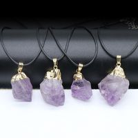 Wholesale Tooth Cluster Amethyst Pendant main image 4
