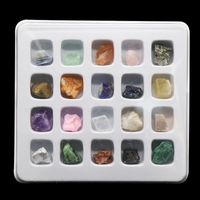 20 Pieces Rock Mineral Specimens Boxed Crystal Agate Stone Mineral Crystal Ore Set main image 4