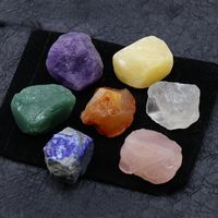 7chakra-stücke Kristallachat-edelstein Rough Seven Chakra Energy Healing Stone main image 1