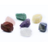 7chakra Pieces Crystal Agate Gem Rough Seven Chakra Energy Healing Stone main image 6