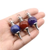 Amethyst Red Agate Lapis Lazuli Pendulum Pendant Energy Stone main image 3